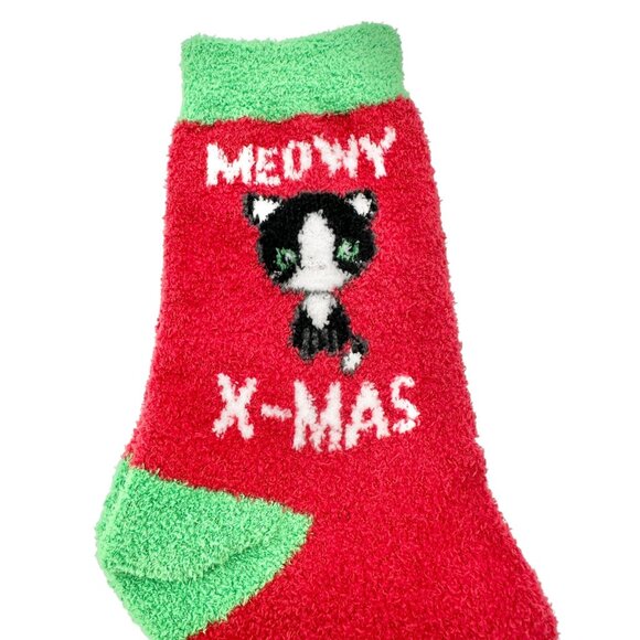 Cat Lovers Gift Set Airplus Aloe Infused Cat Christmas Socks and Metal Sign NWT - Picture 7 of 9